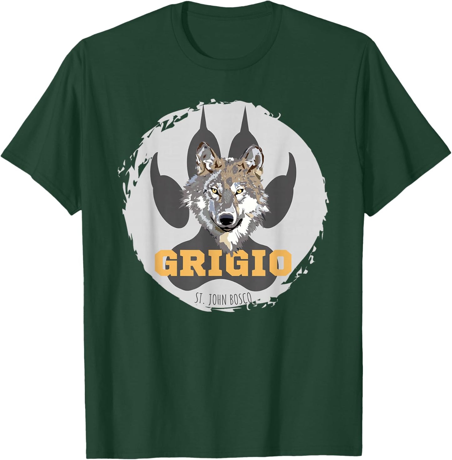 St. John Bosco - Grigio Wolf T-Shirt - T-Shirt | Forest