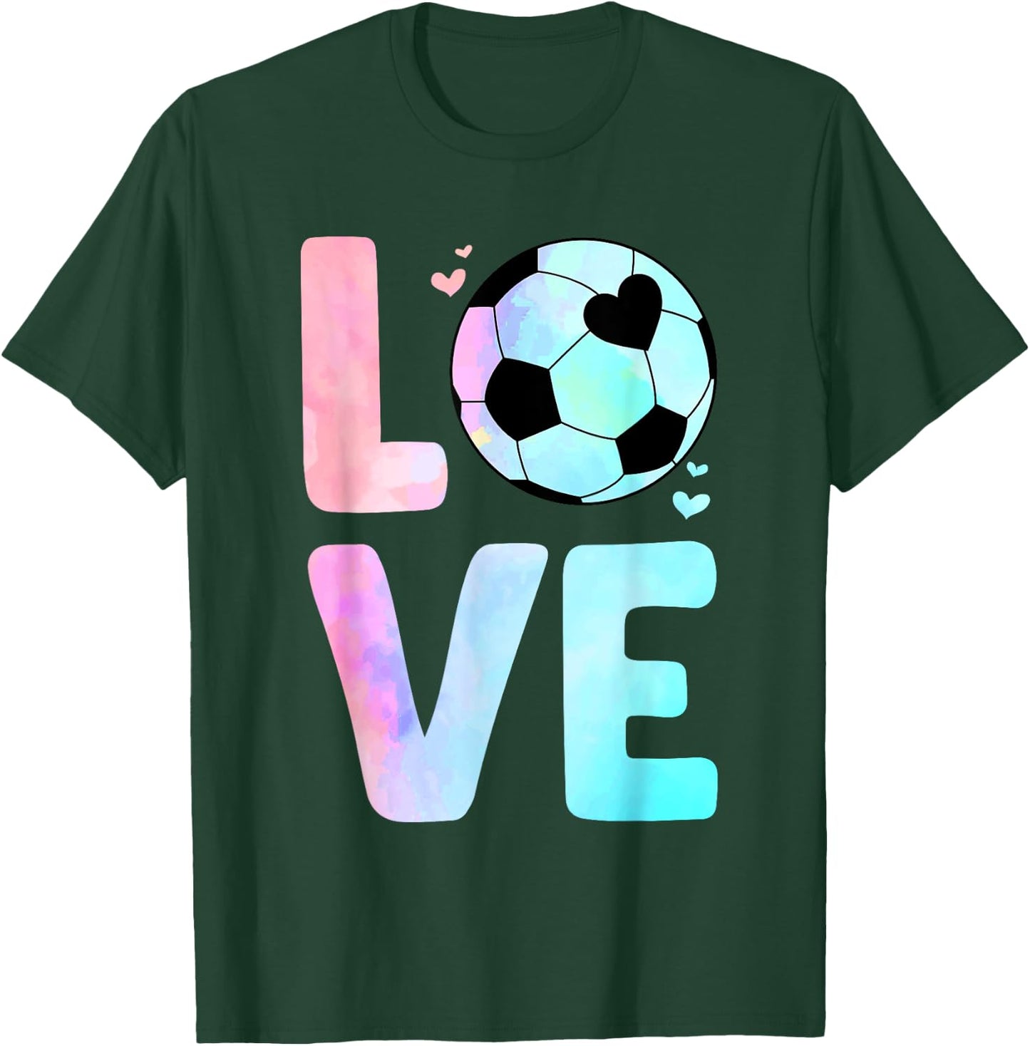Cool Soccer Art Girls Toddler Themed Soccer Player T-Shirt - T-Shirt | Forest