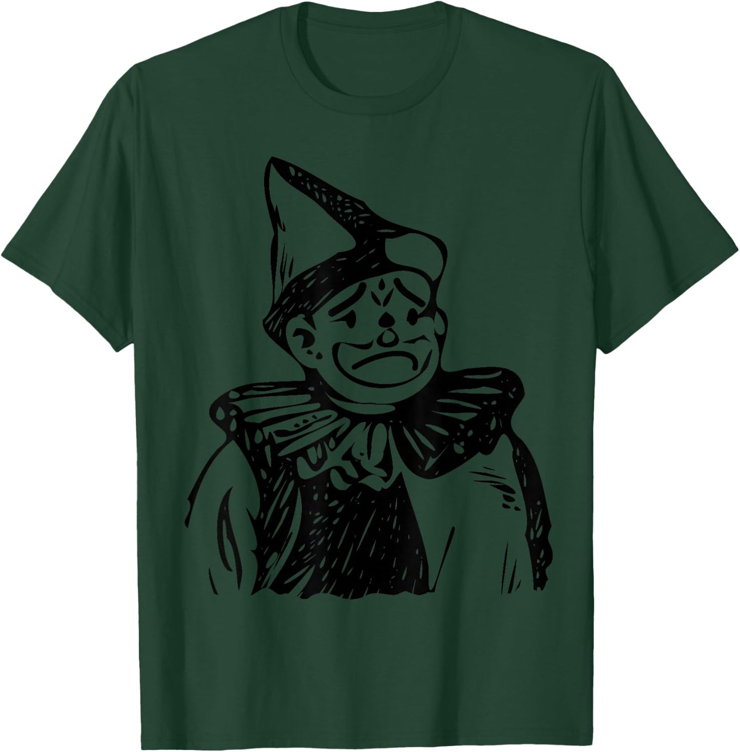 Sad Clown Court Jester T-Shirt - T-Shirt | Forest
