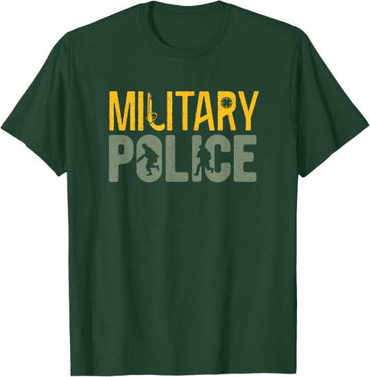 Military Police Law Enforcement Military Veteran Support T-Shirt - T-Shirt | Forest