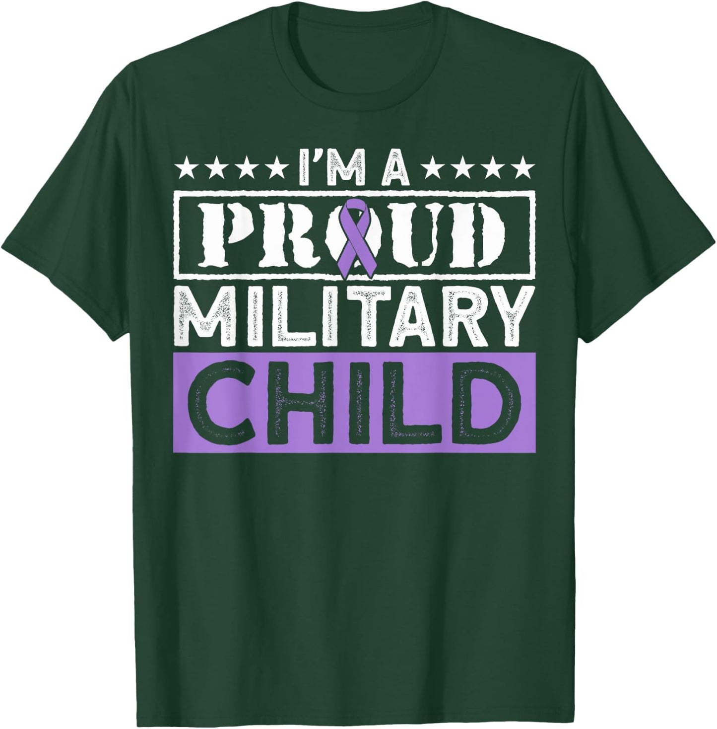 Month Of The Military Child Month Proud Military Child T-Shirt - T-Shirt | Forest