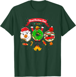 Donut Christmas Squad Pastry Chef Holiday Baking Donuts T-Shirt - T-Shirt | Forest