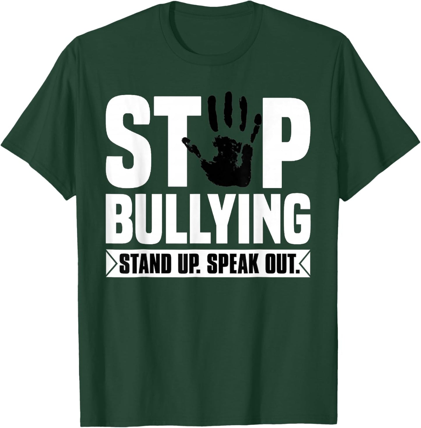 Stop Bullying Shirt Orange Stand Up Speak Out Unity Day T-Shirt - T-Shirt | Forest