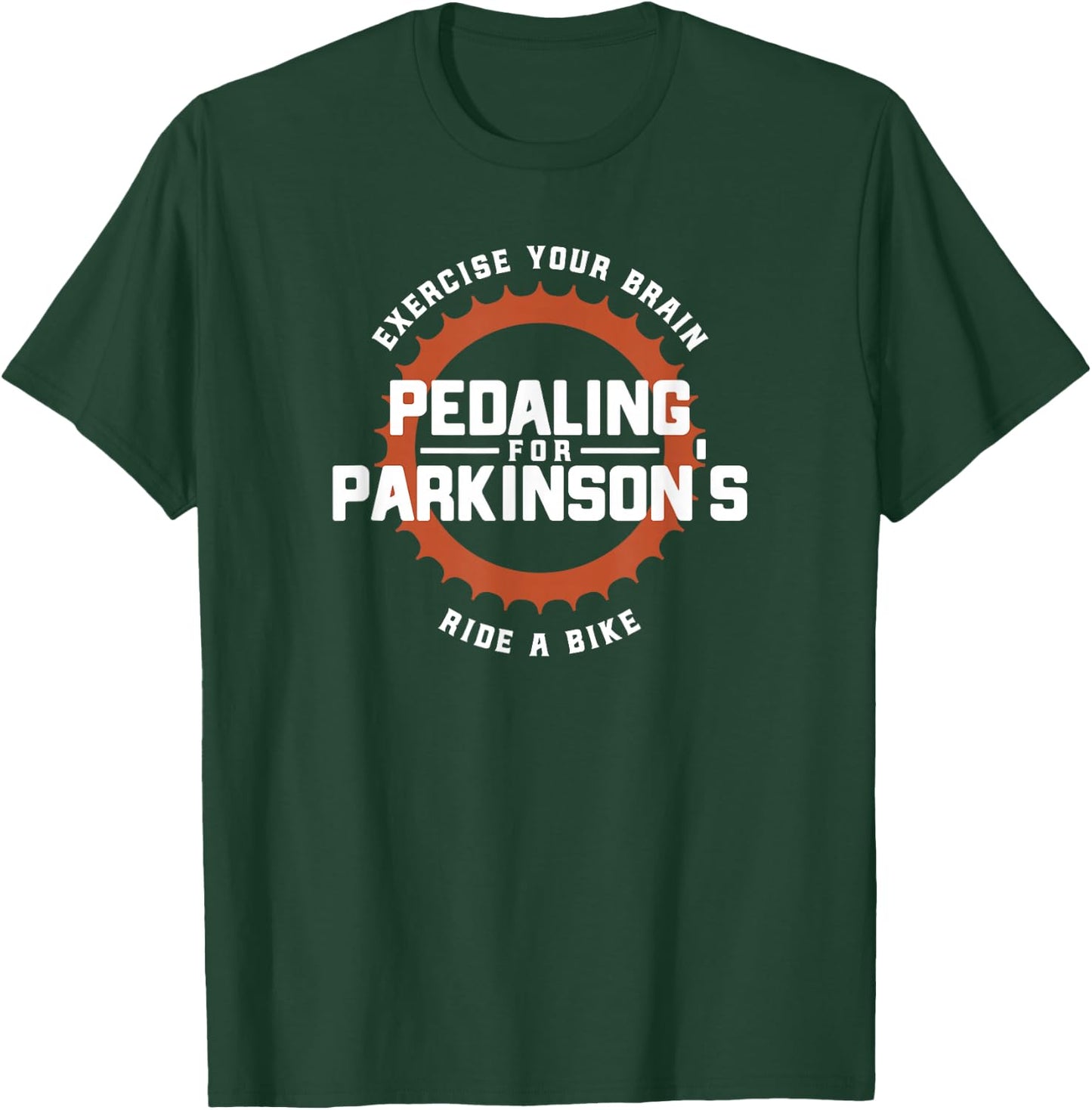 Pedaling For Parkinson's Apparel Black Vintage Bicycle Parkinson's Adult Small Short Sleeve Cotton 60% Polyester 40% T-Shirt - T-Shirt | Forest