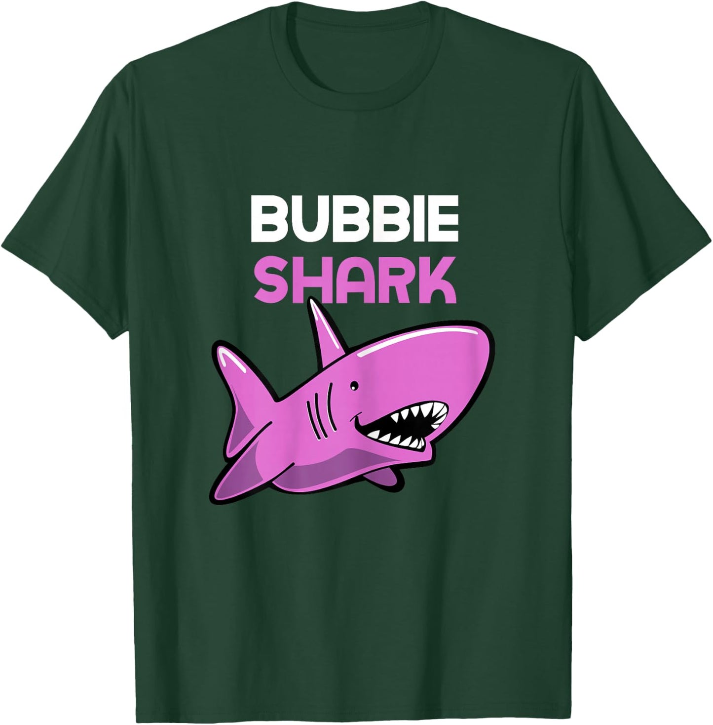 Bubbie Shark Funny Family T-Shirt - T-Shirt | Forest
