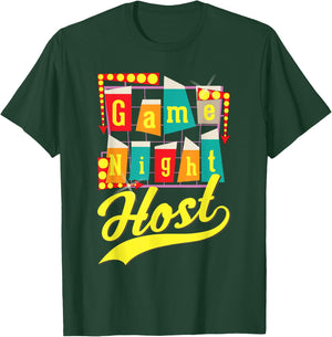 Game Night Host Family Board Game Trivia Night T-Shirt - T-Shirt | Forest