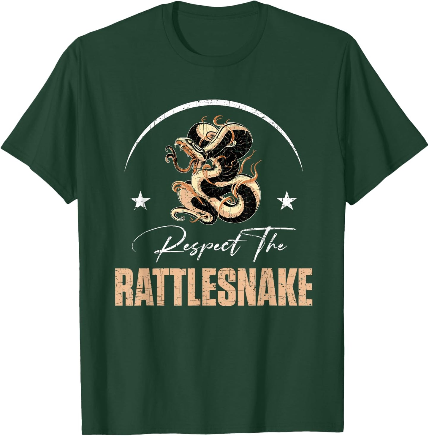 Respect The Rattlesnake Apparel | Funny Rattlesnake Hunting T-Shirt - T-Shirt | Forest