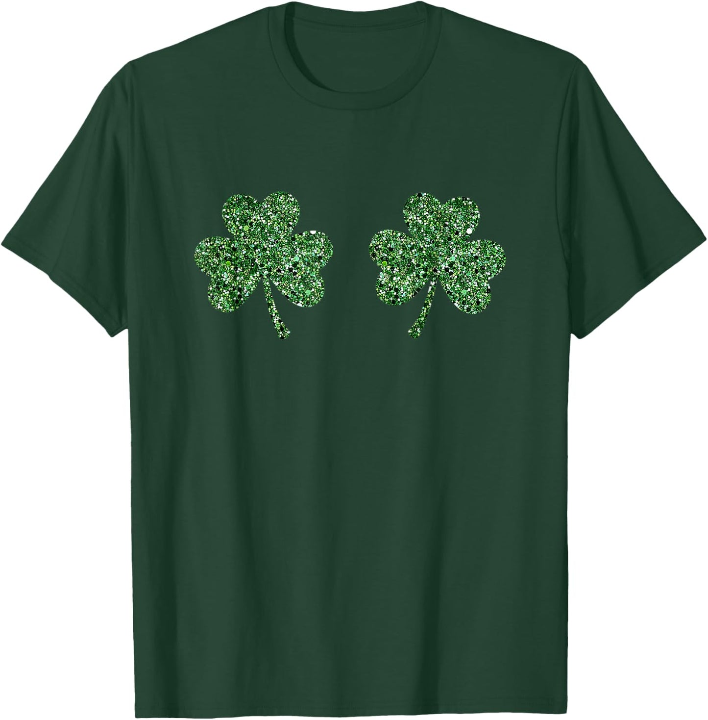 Shamrock Boobs Irish Boobies St Patricks Day Gifts T-Shirt - T-Shirt | Forest