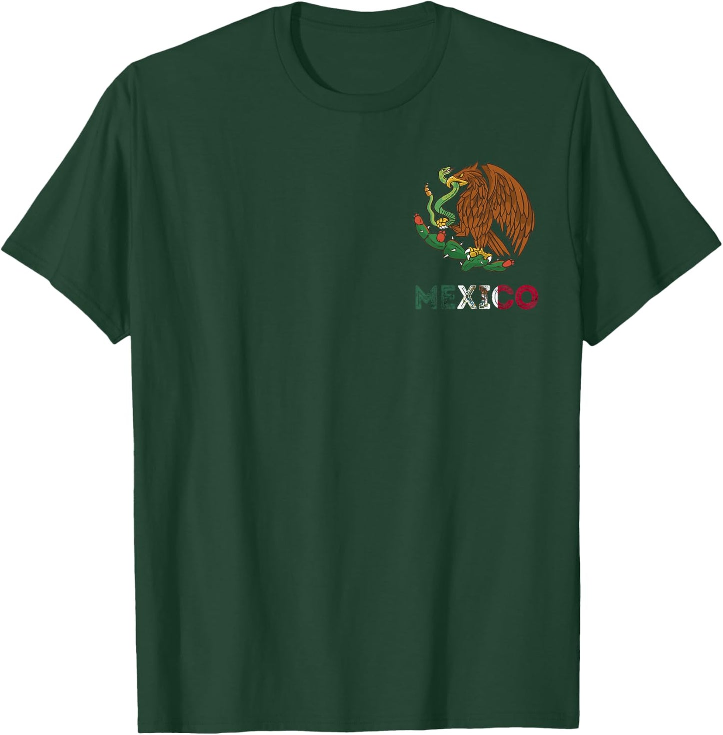 Mexico Eagle Emblem Mexican Flag Mexican Pride Cinco De Mayo T-Shirt - T-Shirt | Forest