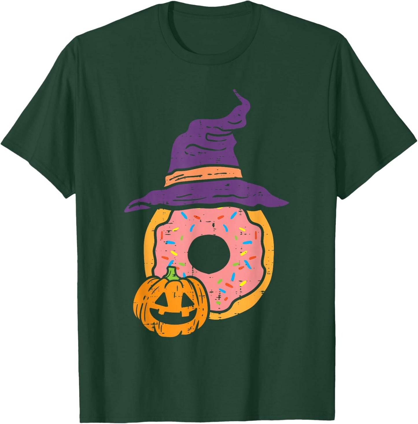 Halloween Donut Cute Food Costume Pastry Chef Men Women Kids T-Shirt - T-Shirt | Forest