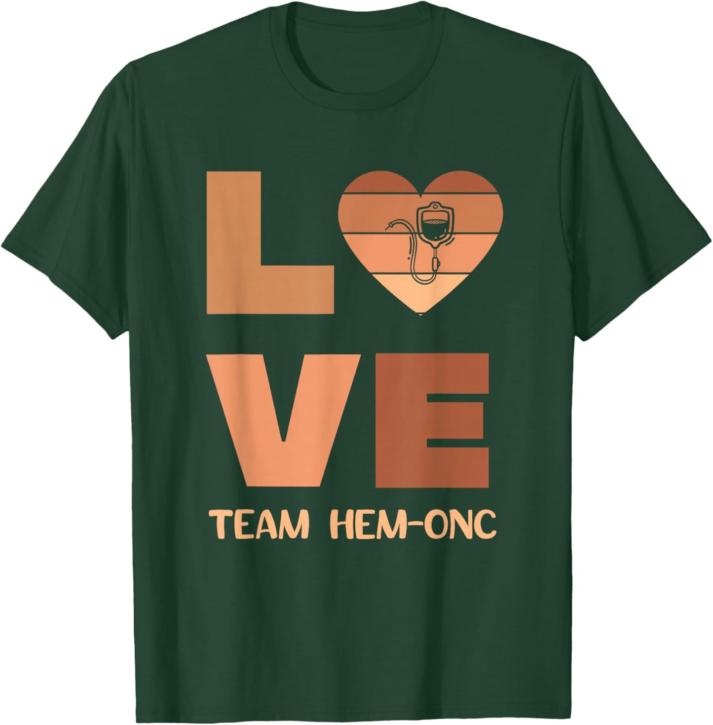 Hematology Oncology Team Black History Nurse Cancer Tech CNA T-Shirt - T-Shirt | Forest
