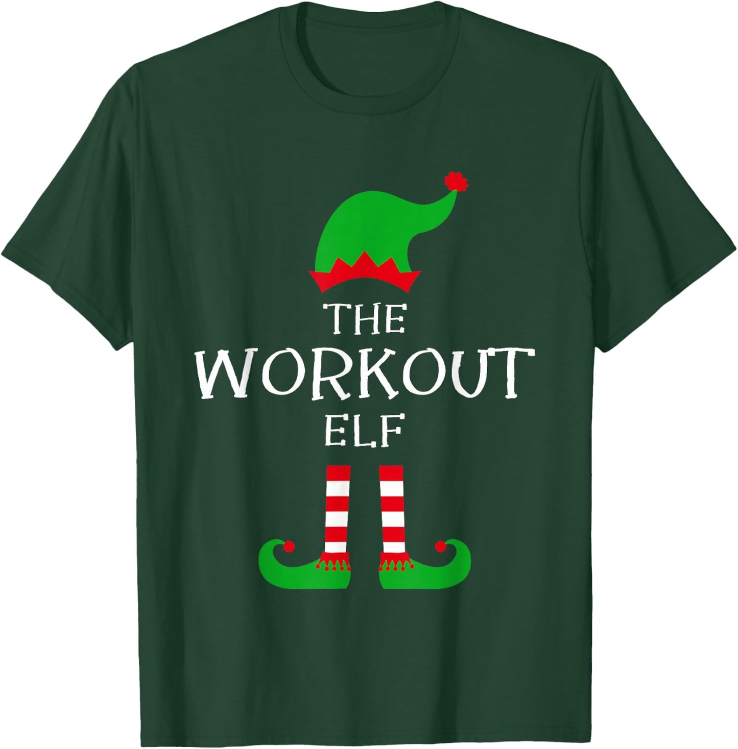 The Workout Elf Matching Family Group Idea Funny Christmas T-Shirt - T-Shirt | Forest