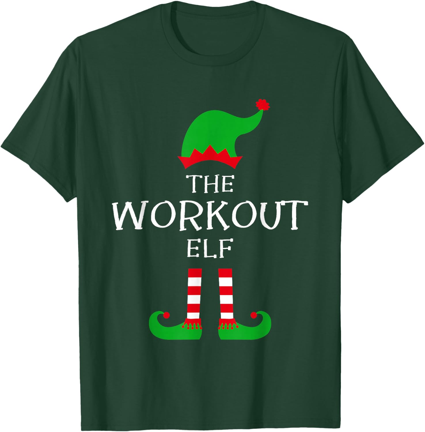 The Workout Elf Matching Family Group Idea Funny Christmas T-Shirt - T-Shirt | Forest