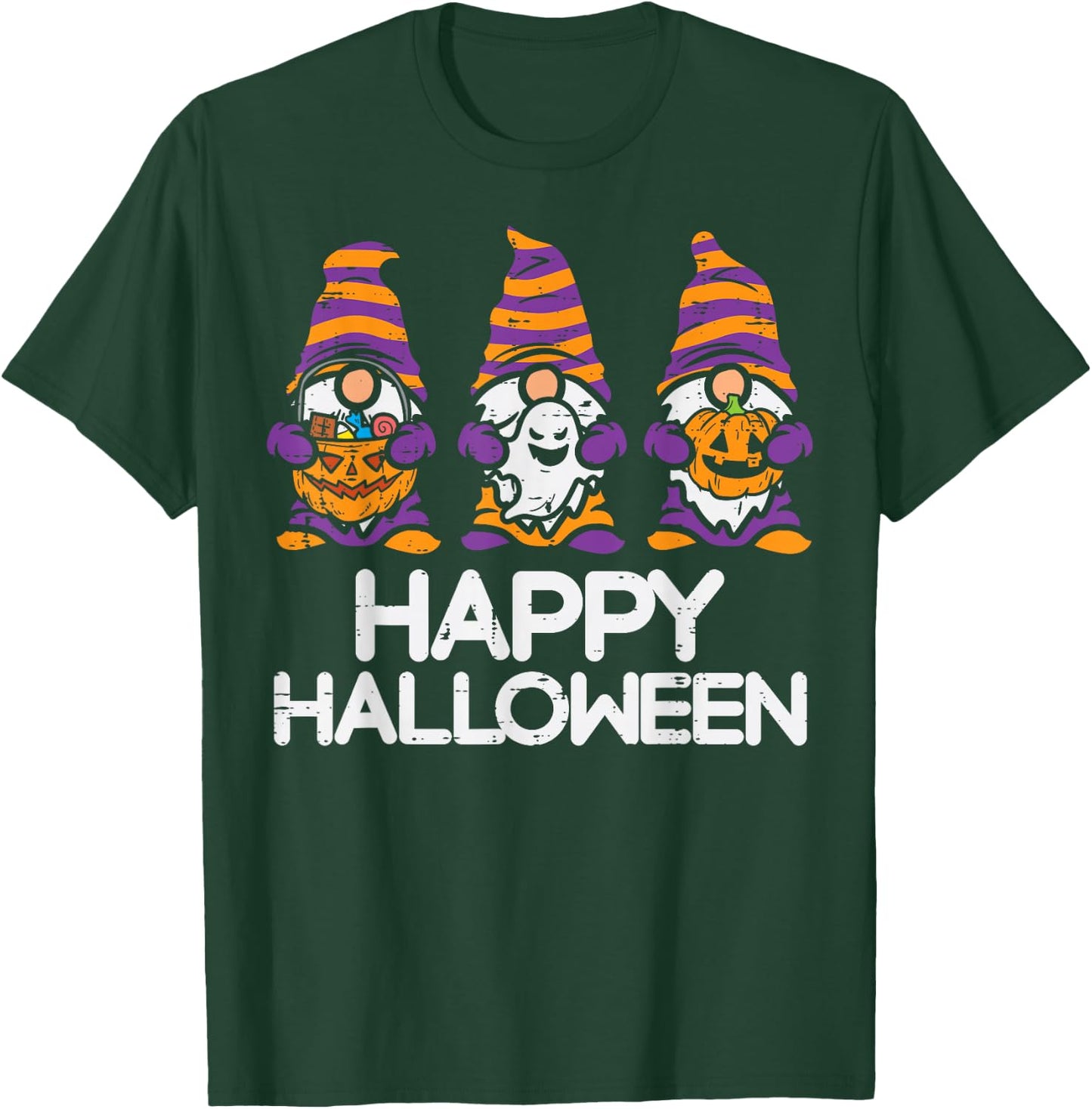 Nordic Gnomes Happy Halloween Costume Garden Men Women Kids T-Shirt - T-Shirt | Forest