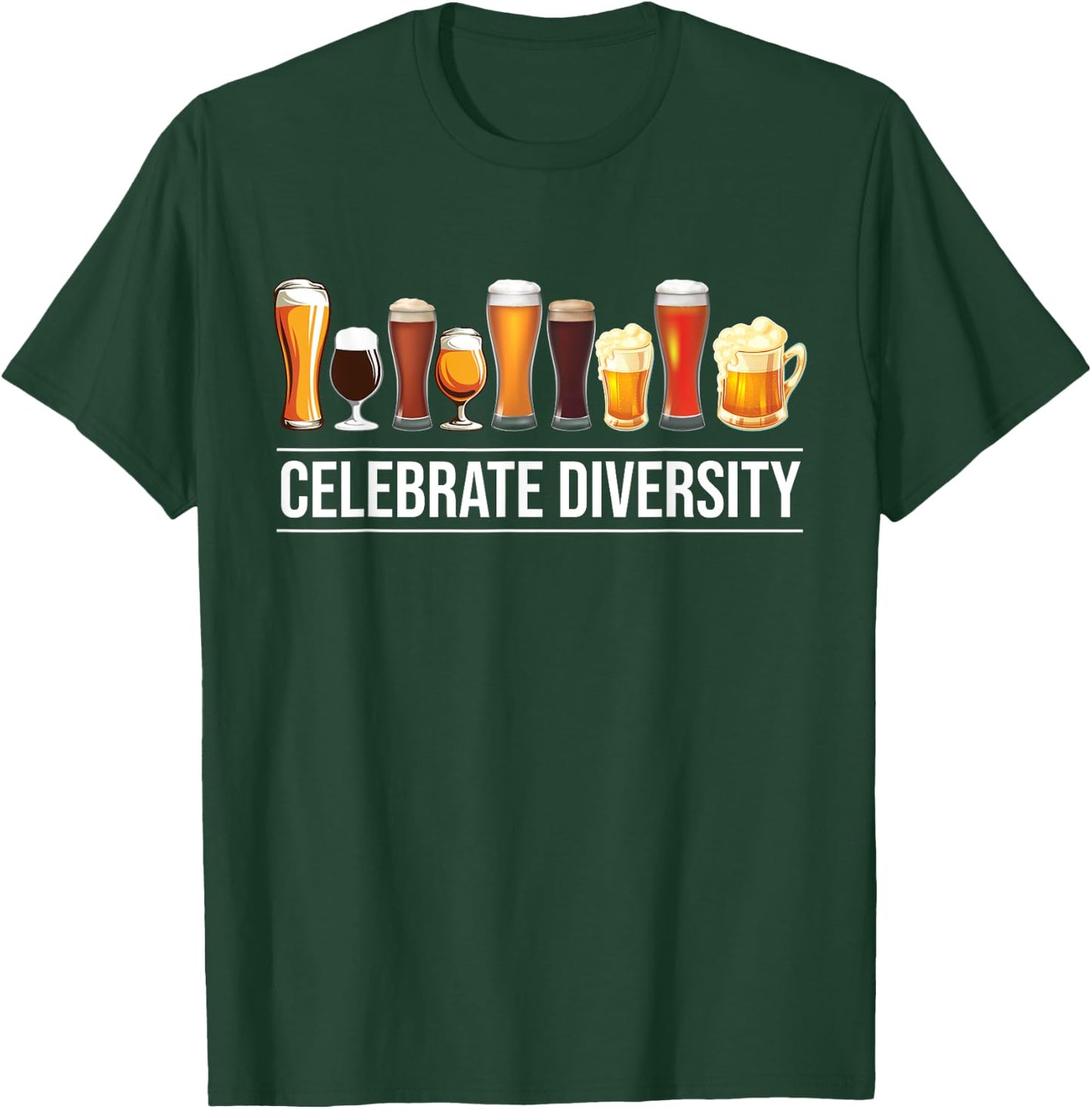 Celebrate Diversity Craft Beer T-Shirt - T-Shirt | Forest