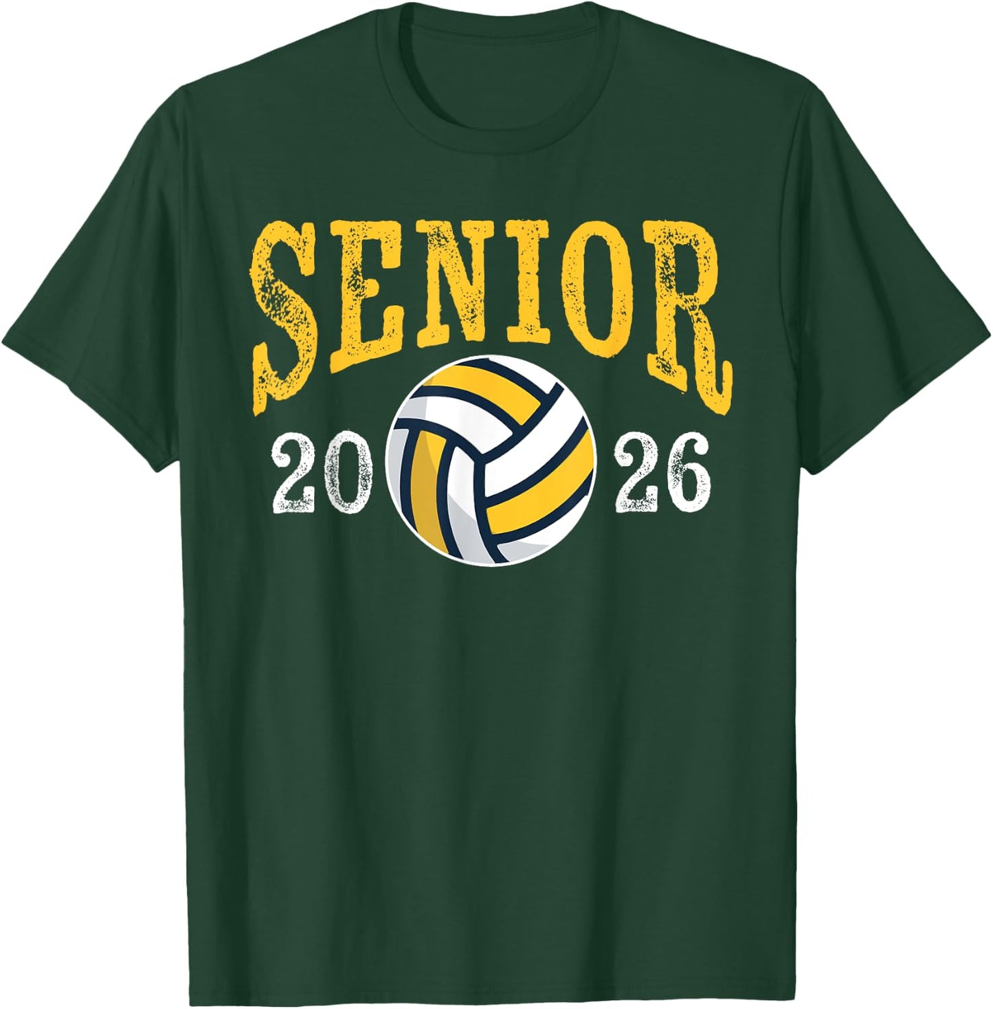 Senior 2026 Volleyball Mom Dad Grad Graduation Class Of 2026 T-Shirt - T-Shirt | Forest