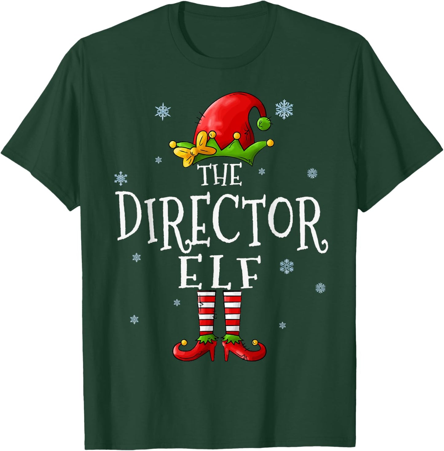 The Director Elf Squad Funny Xmas Groupe Matching Christmas T-Shirt - T-Shirt | Forest