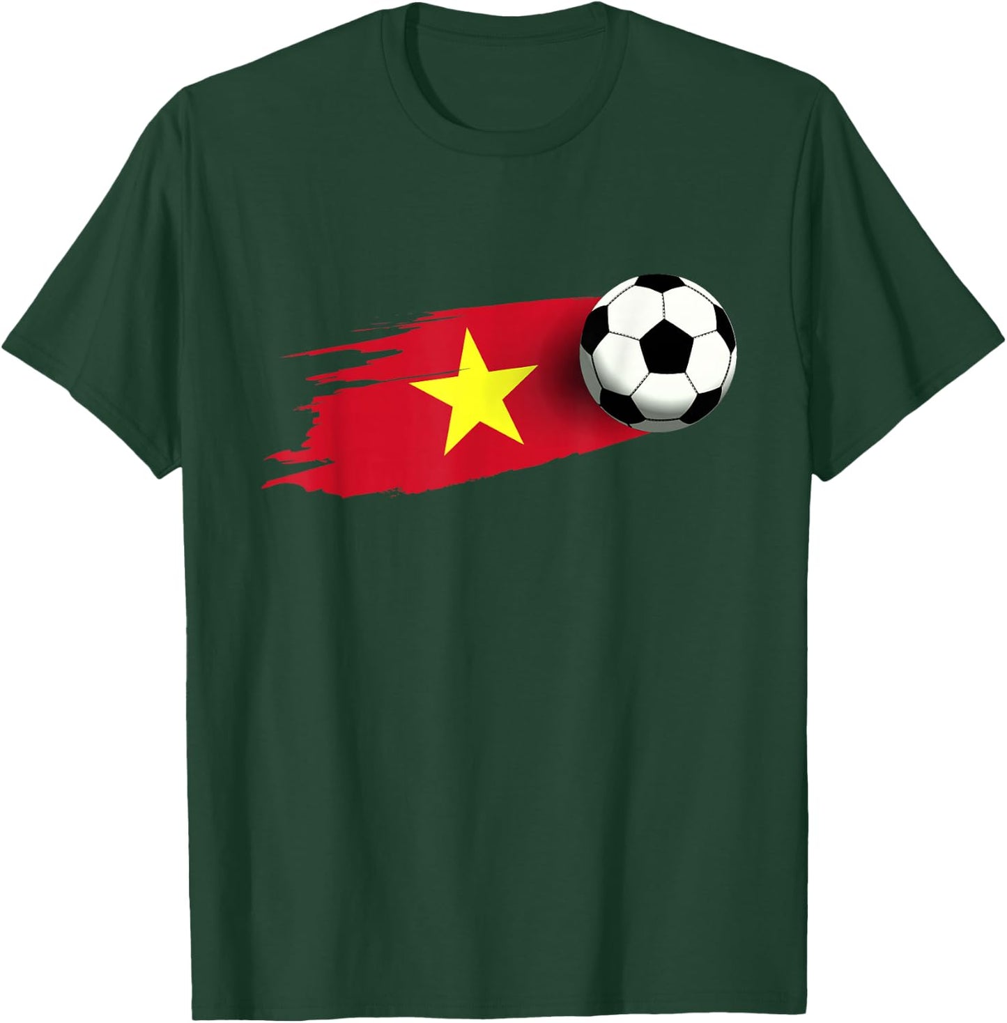Vietnam Flag Jersey Vietnam Soccer Team Vietnam T-Shirt - T-Shirt | Forest