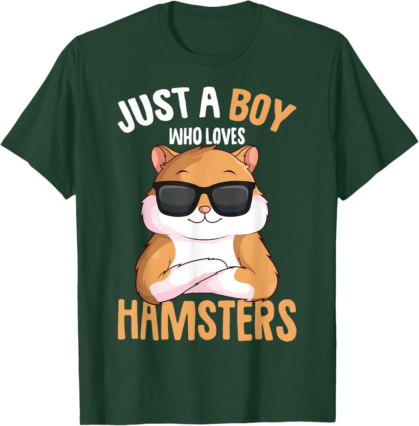 Just a Boy who loves Hamsters Boys Kids Hamster T-Shirt - T-Shirt | Forest