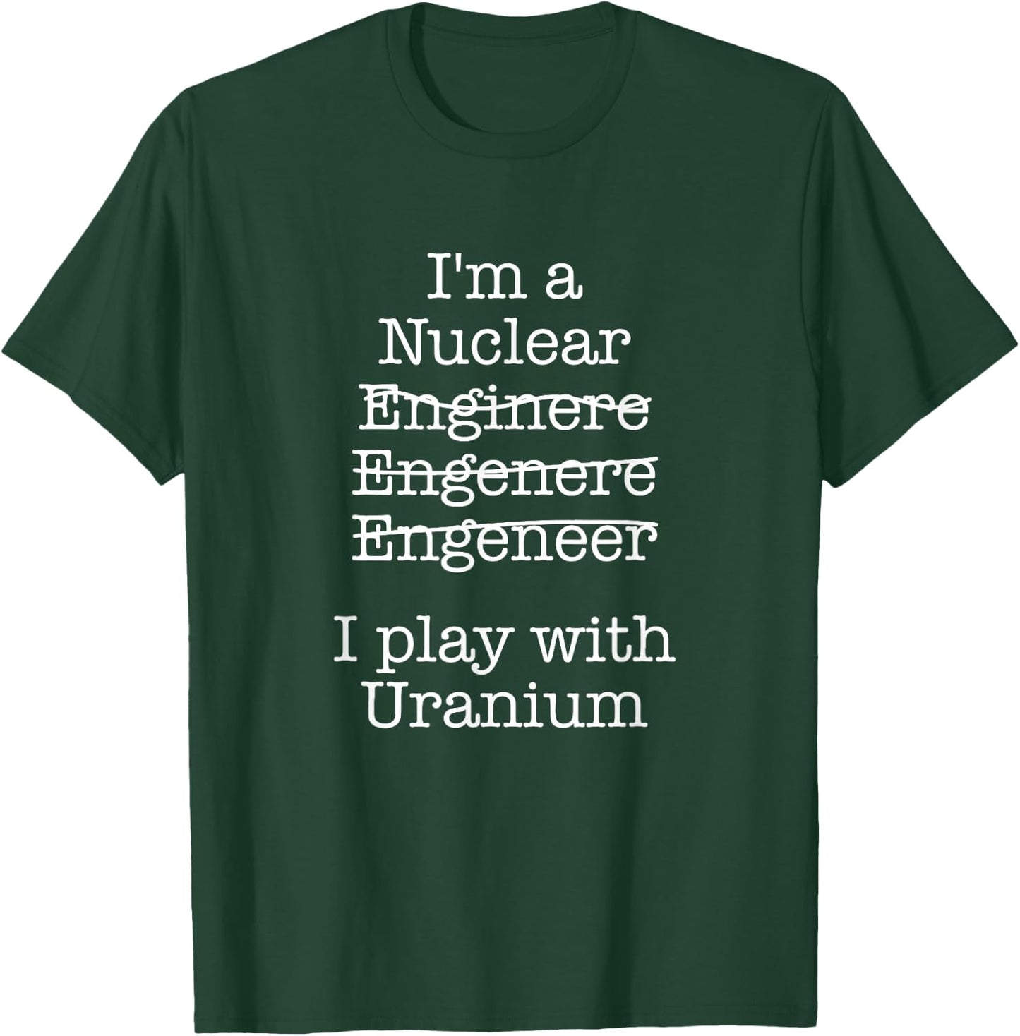 Nuclear Technician & Nuclear Plant Worker Outfit - Men's Black X-Small Classic Fit Short Sleeve Uranium Cotton with Unique Nuclear Reactor Design T-Shirt - T-Shirt | Forest