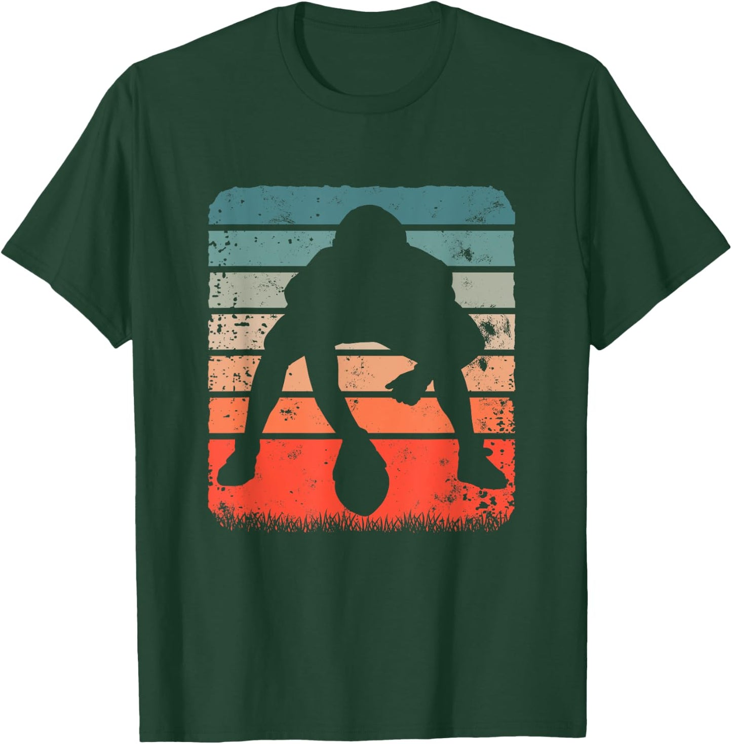 American Football Snap Pose T-Shirt - T-Shirt | Forest
