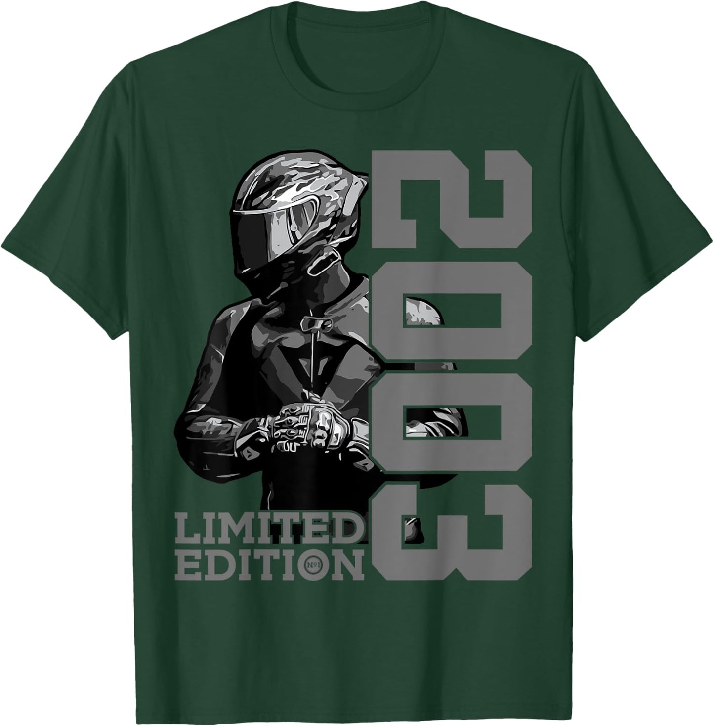 Limited Edition 2003 BIKER MOTORCYCLE 22ND BIRTHDAY T-Shirt - T-Shirt | Forest