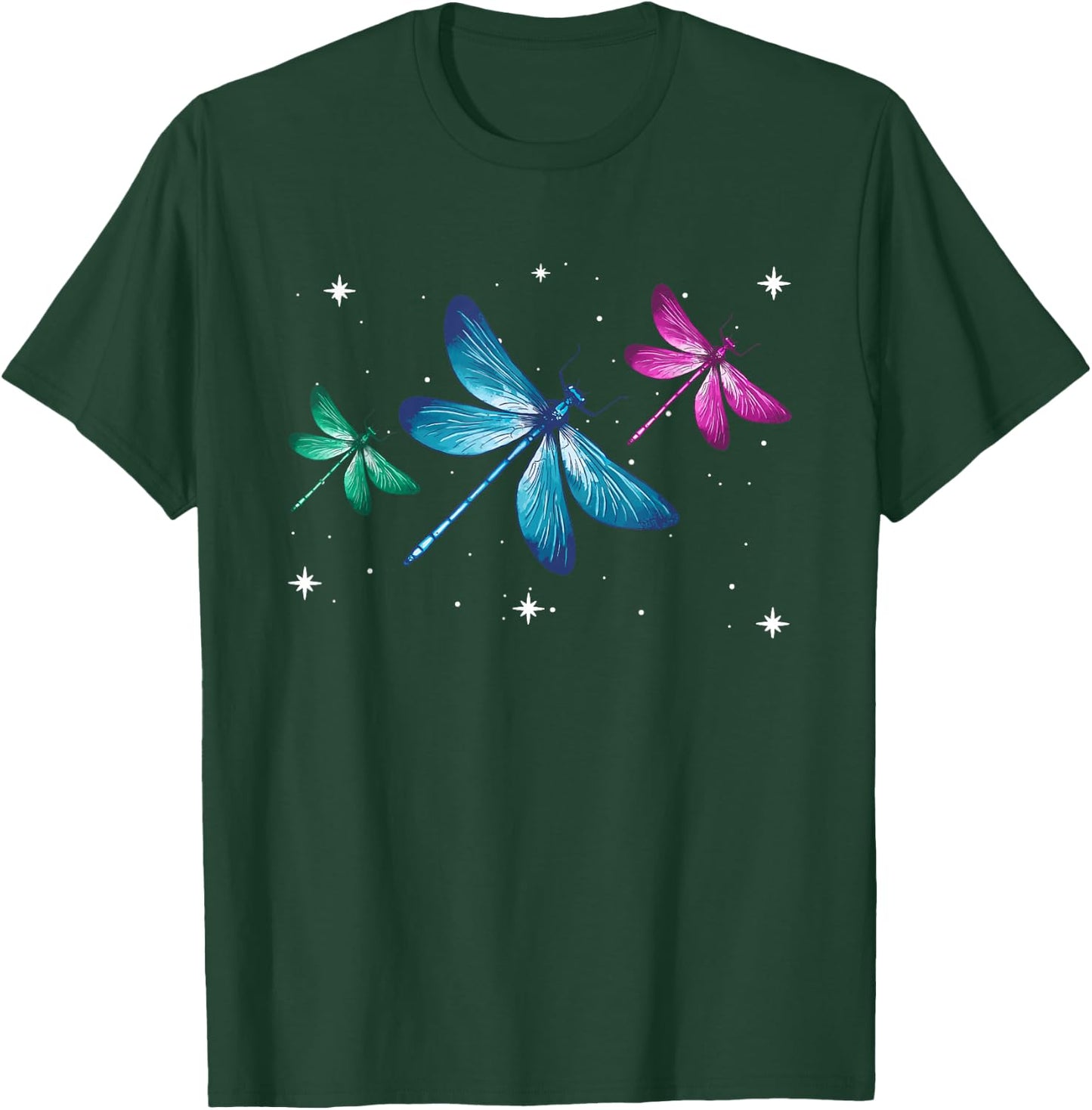 Dragonfly Inspirational Spiritual Animal T-Shirt - T-Shirt | Forest