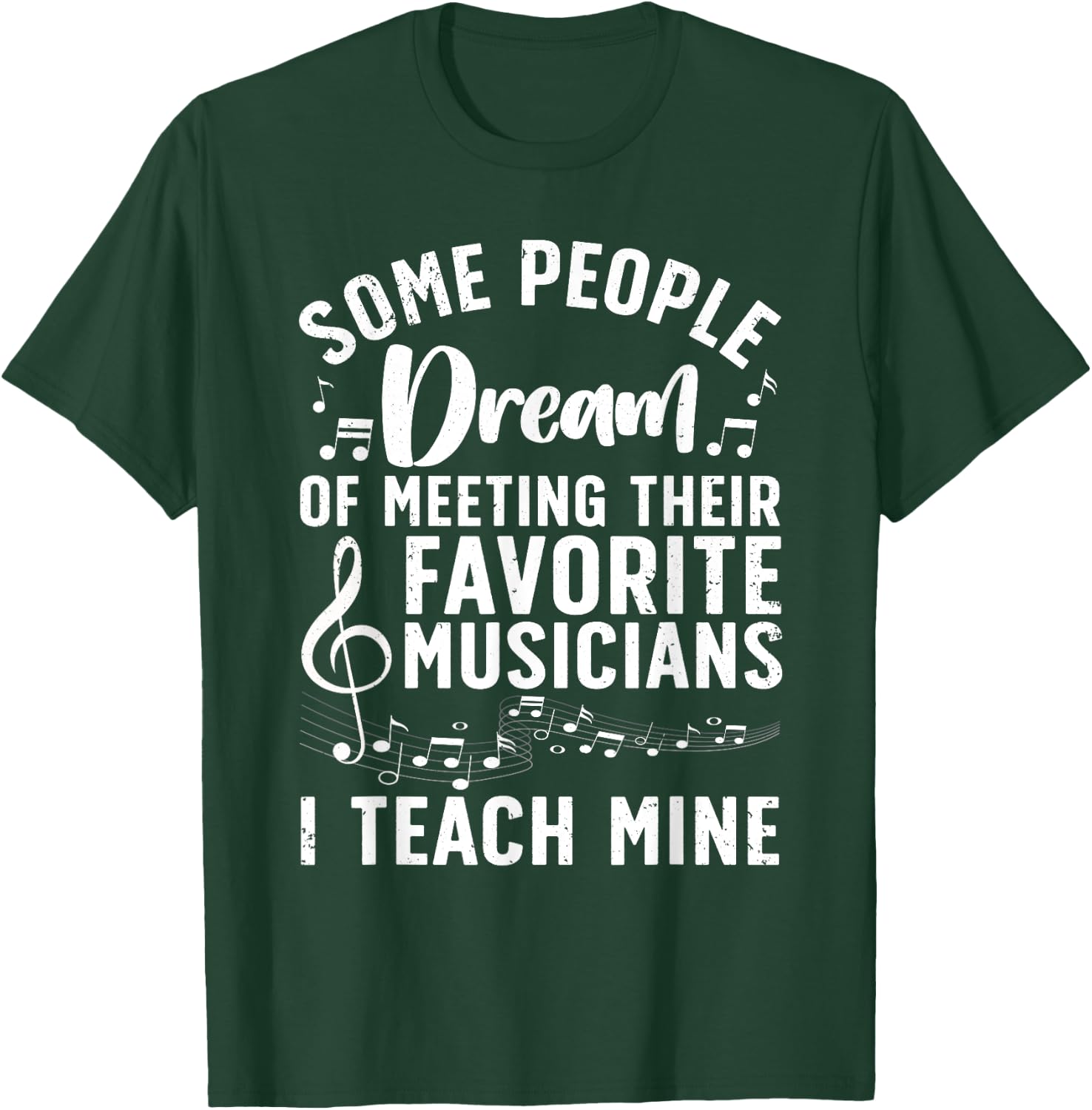 Best Music Teacher Women Musician Band Piano Teacher T-Shirt - T-Shirt | Forest