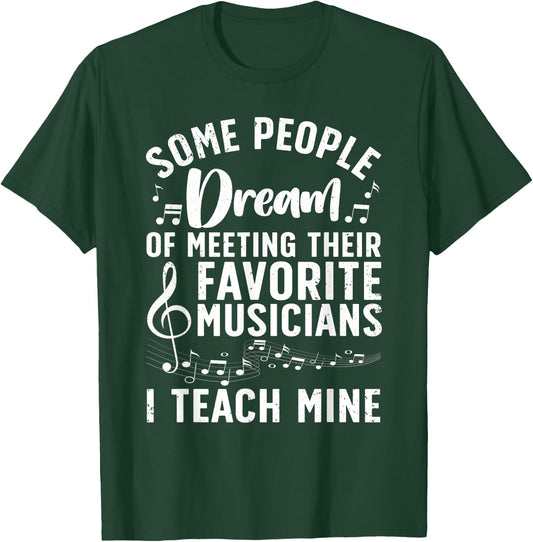 Best Music Teacher Women Musician Band Piano Teacher T-Shirt - T-Shirt | Forest