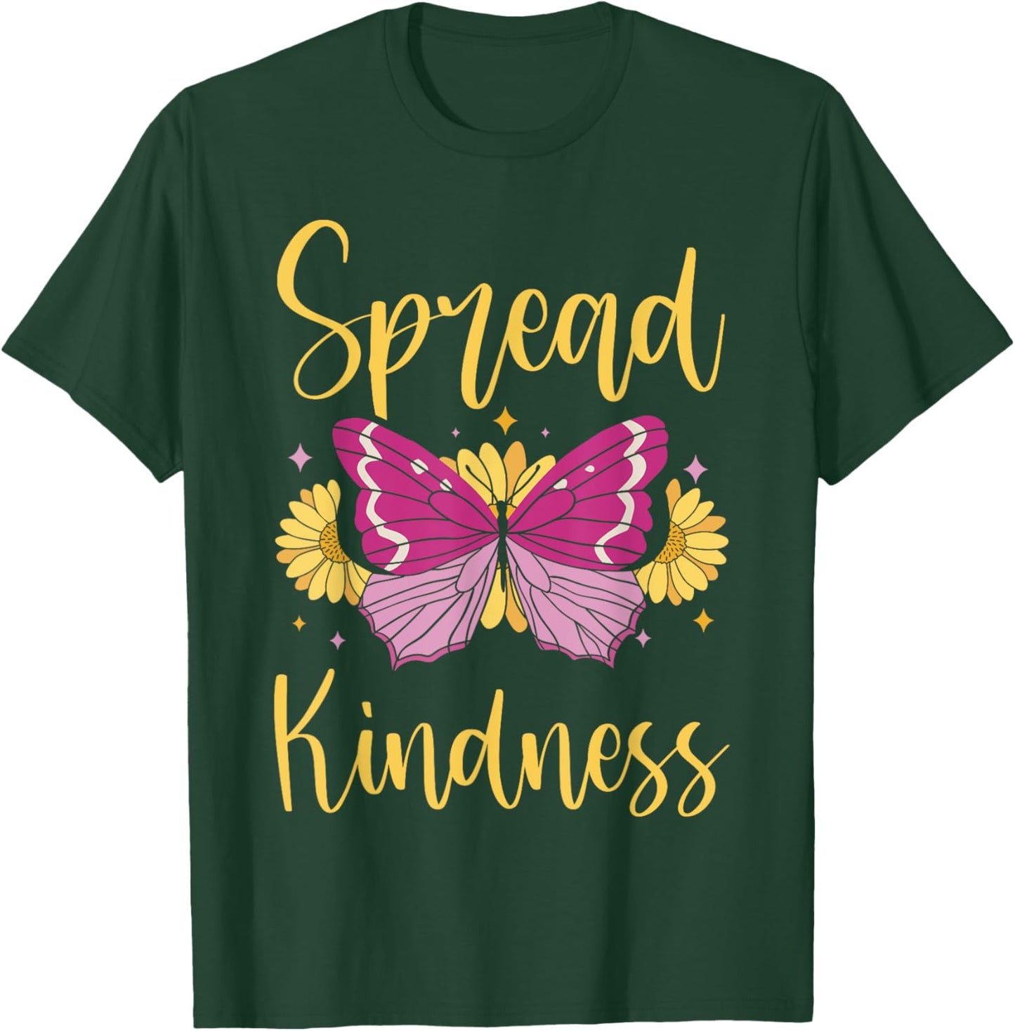 Be Kind Spread Kindness Summer Girls T-Shirt - T-Shirt | Forest