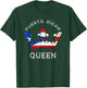 Puerto Rico Puerto Rican Flag Queen Crown Puertorro Pride T-Shirt - T-Shirt | Forest