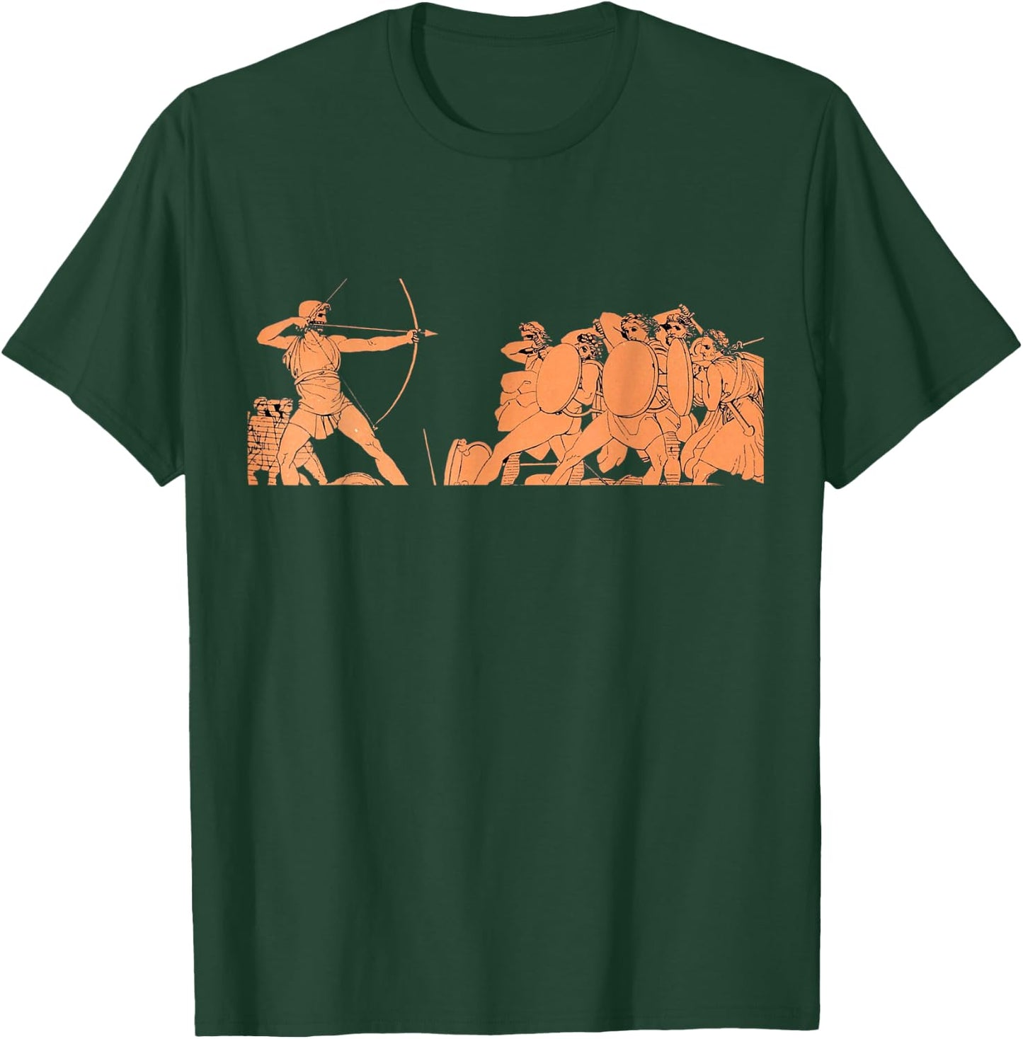 The Odyssey Homer Odysseus Shoots the Arrow T-Shirt - T-Shirt | Forest