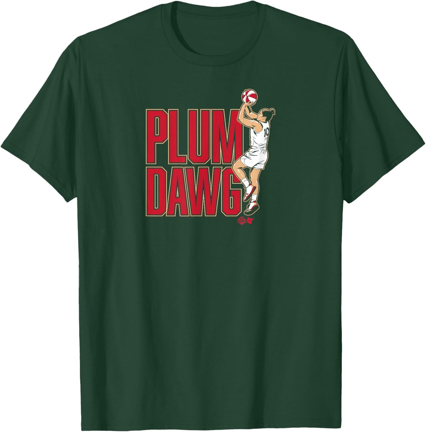 Kelsey Plum: Plum Dawg - Las Vegas Basketball T-Shirt - T-Shirt | Forest