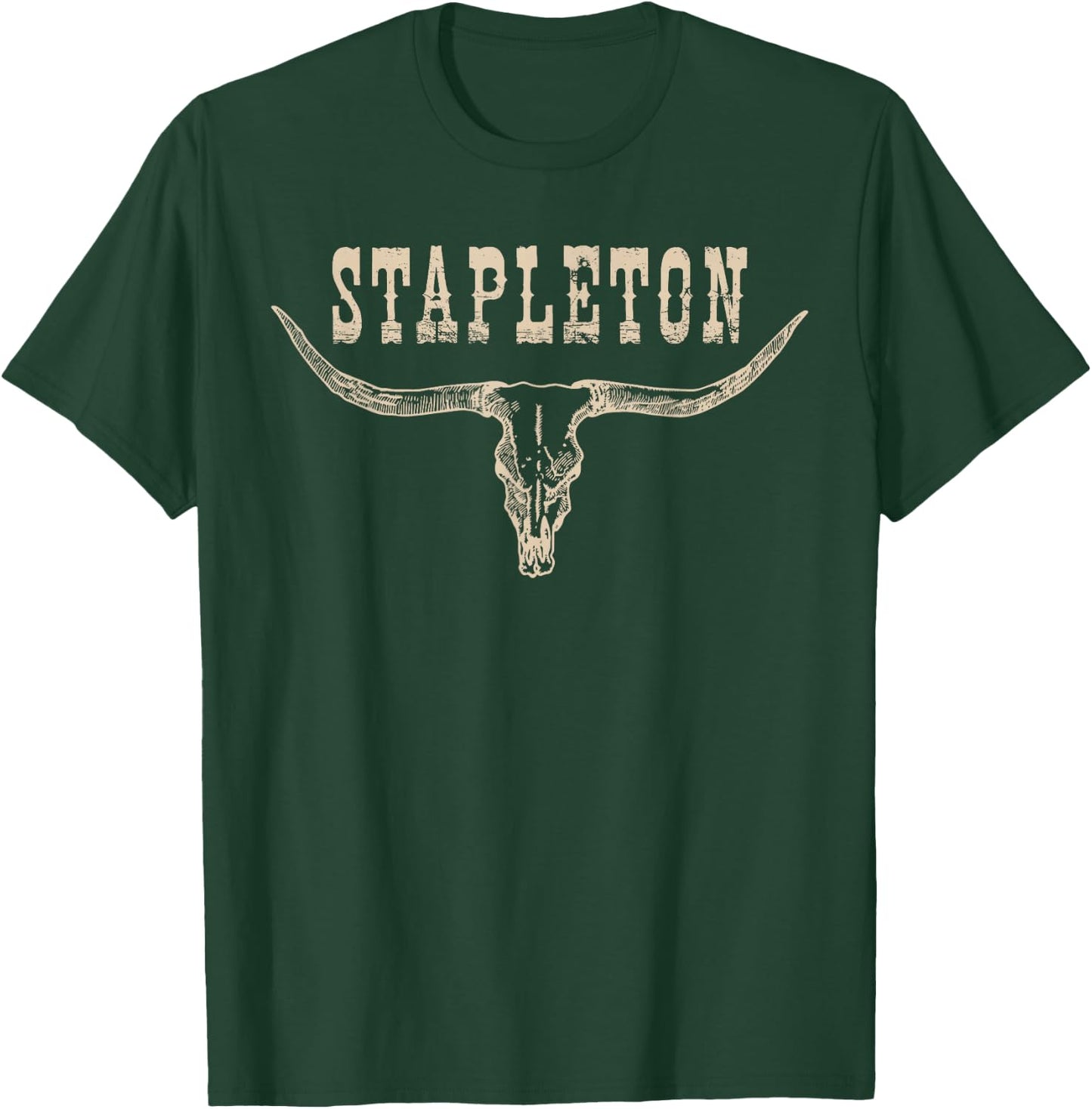 Vintage StapIeton Last Name Personalized 90s Style T-Shirt - T-Shirt | Forest