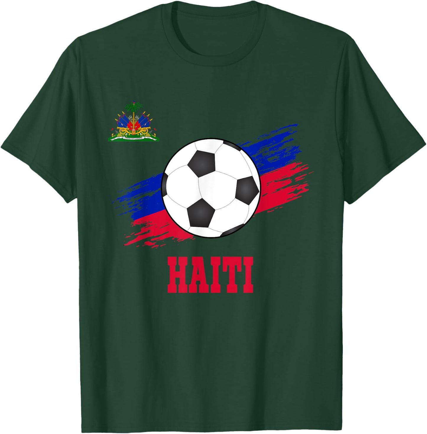 Haiti Soccer Haitian Football Haiti Futbol T-Shirt - T-Shirt | Forest