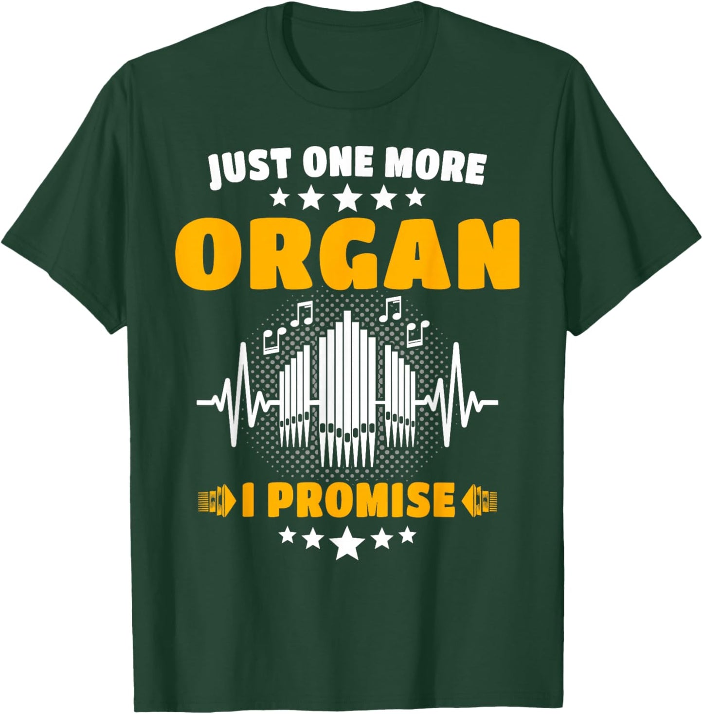 Organ Player Instrument Pipe Organist T-Shirt - T-Shirt | Forest