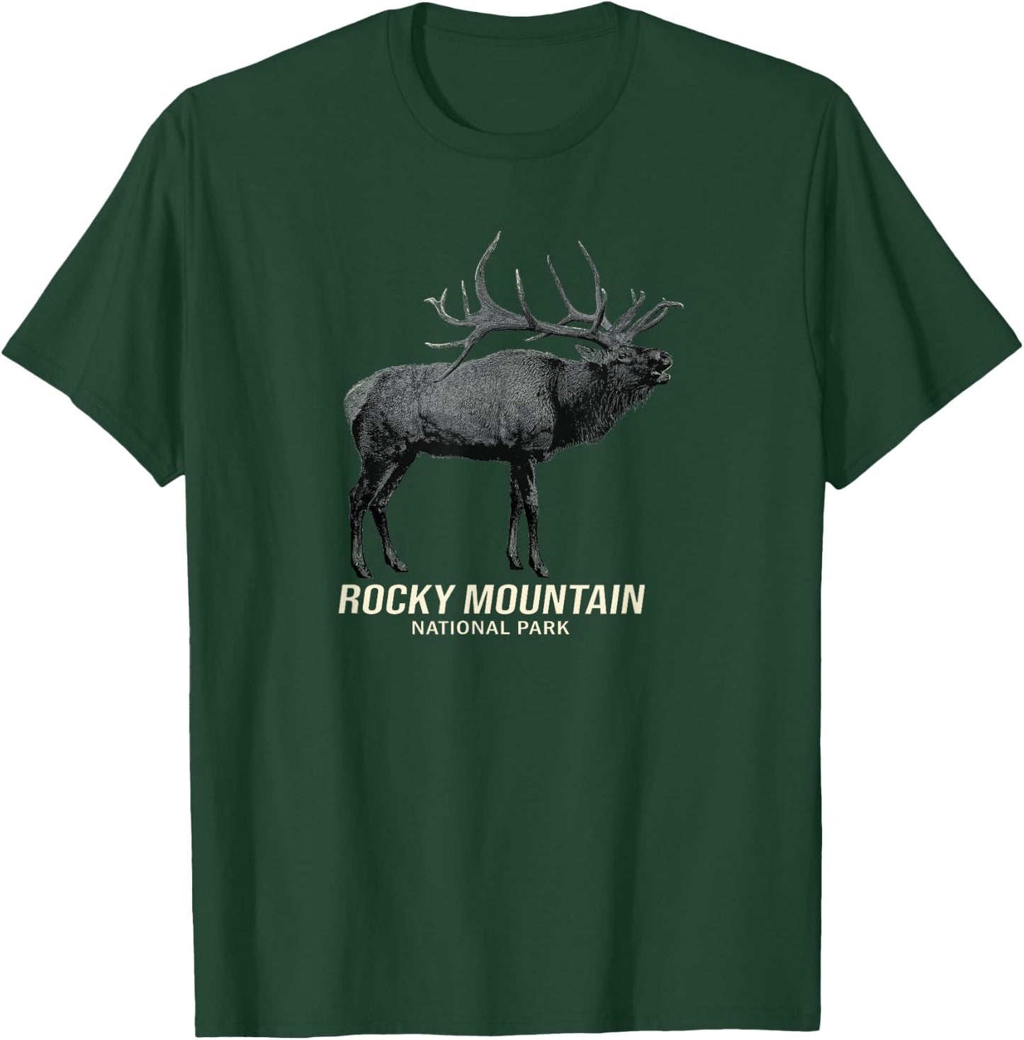 Rocky Mountain National Park Moose Graphic T-Shirt - T-Shirt | Forest