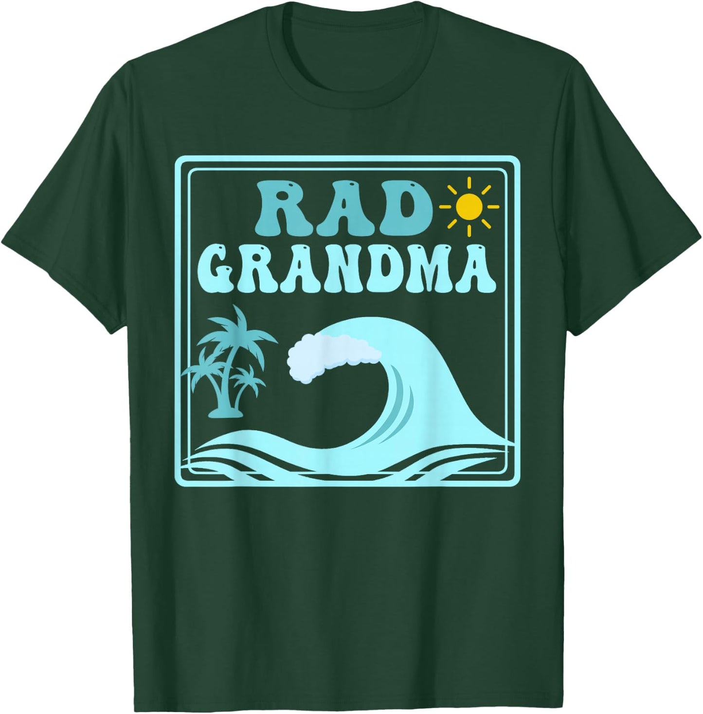 Rad Grandma The Big One 1st Birthday Surf Family Matching T-Shirt - T-Shirt | Forest