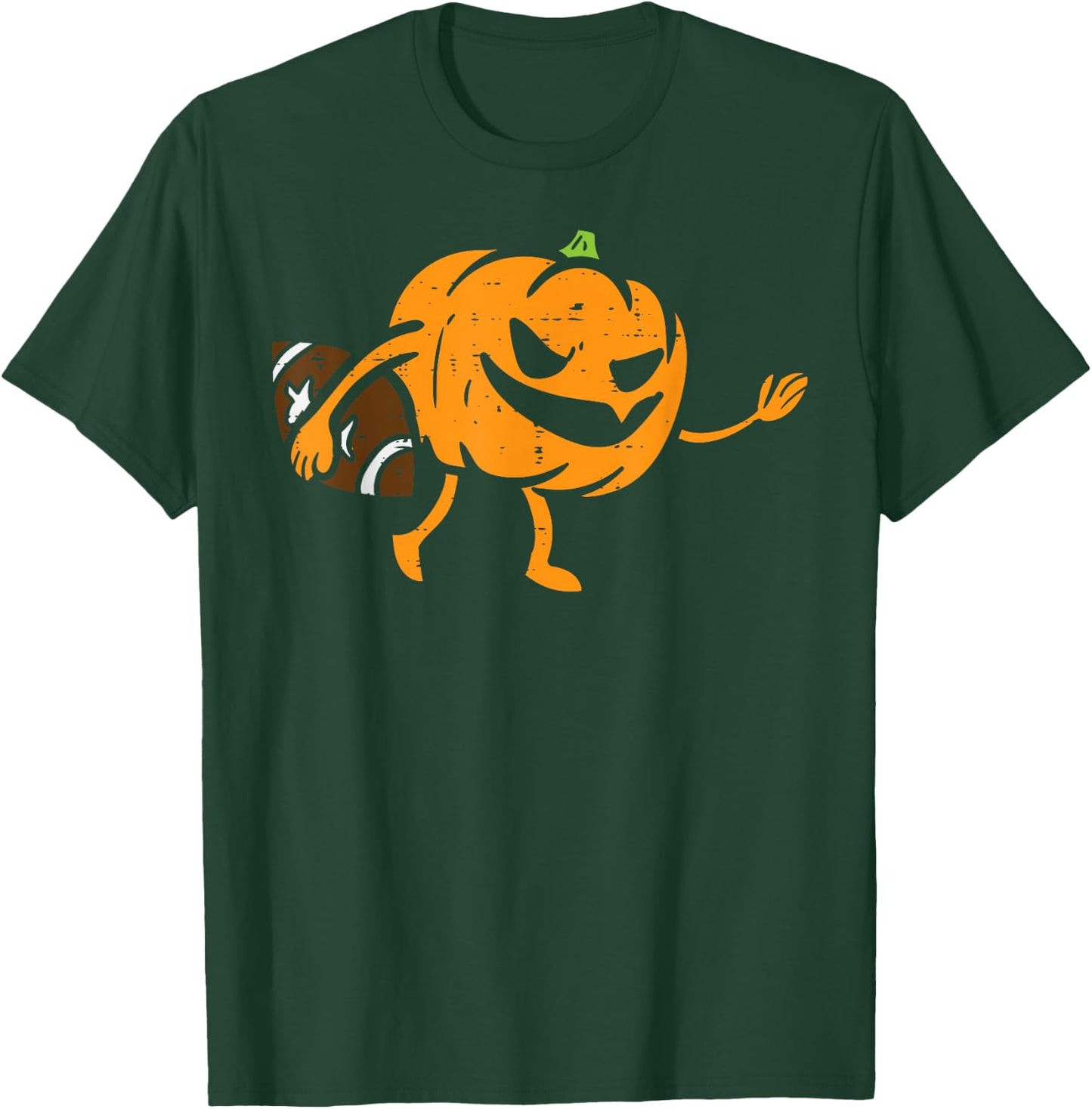 Pumpkin Football Halloween Costume Sport Men Boys Kids T-Shirt - T-Shirt | Forest