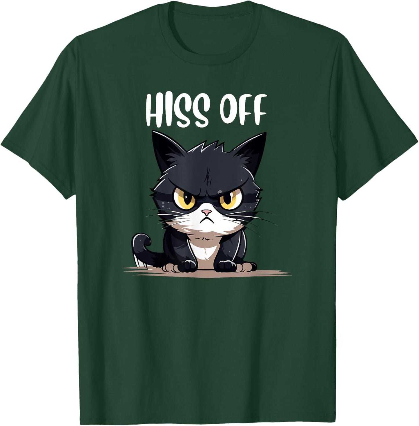 cat shirts , humor Hiss Off Meow Cat T T-Shirt - T-Shirt | Forest