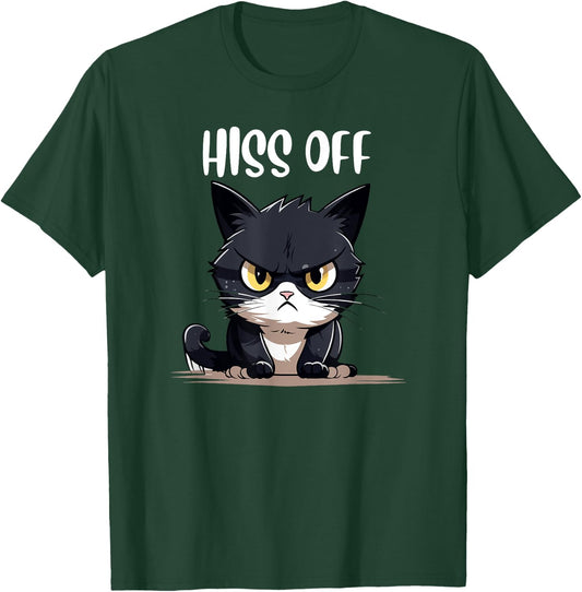 cat shirts , humor Hiss Off Meow Cat T T-Shirt - T-Shirt | Forest
