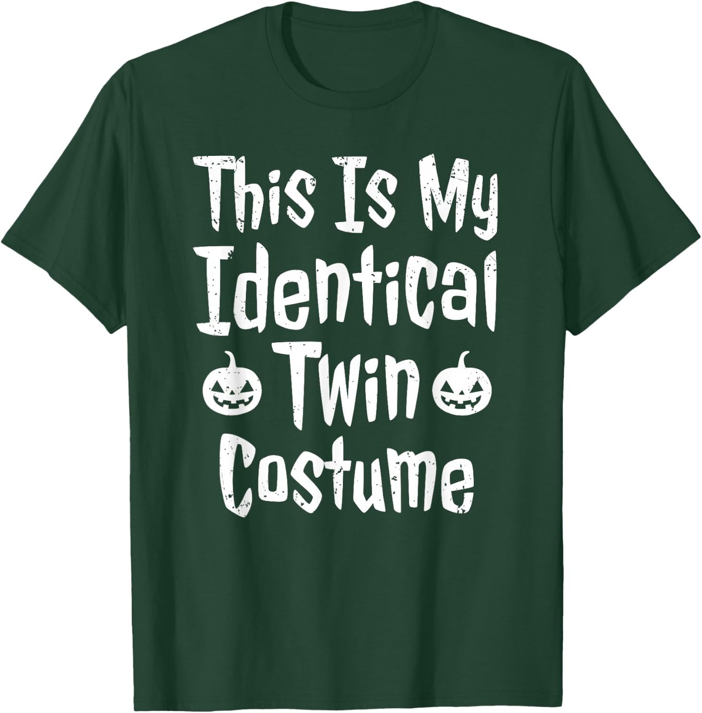 This Is My Identical Twin Costume Funny Halloween Twin T-Shirt - T-Shirt | Forest