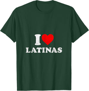 Retro I Heart Latinas Clothing I Love Latinas T-Shirt - T-Shirt | Forest