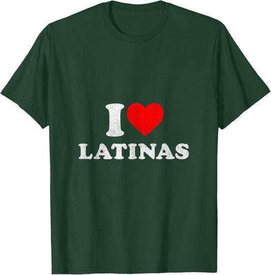 Retro I Heart Latinas Clothing I Love Latinas T-Shirt - T-Shirt | Forest