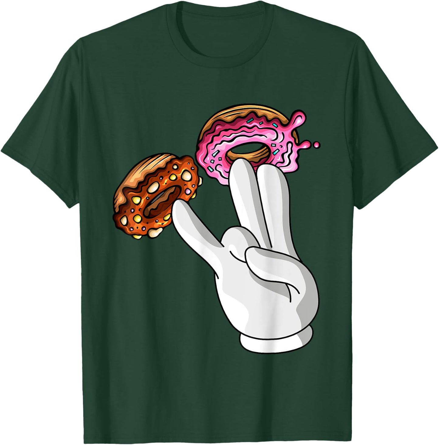 Funny Donut Lover Two In Pink Funny Shocker Men Women T-Shirt - T-Shirt | Forest