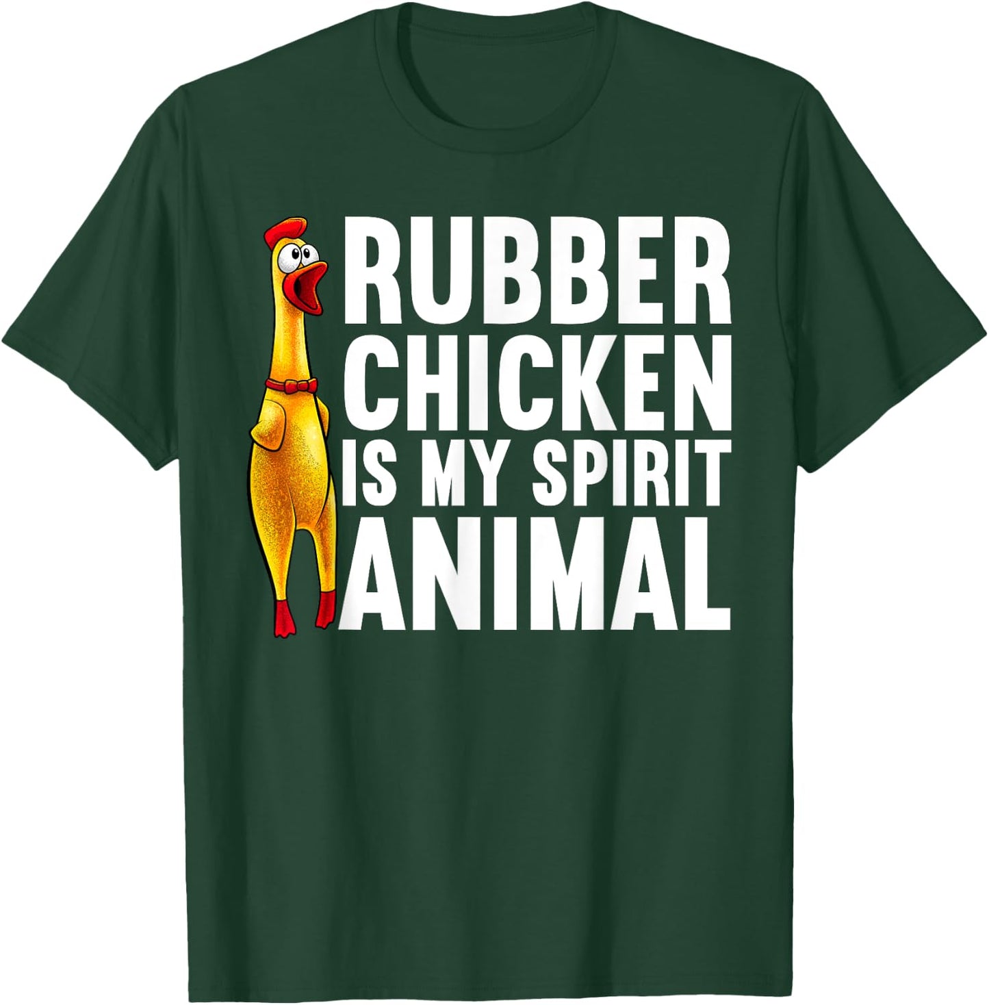 Funny Rubber Chicken Women Kids Rubber Chicken Lover T-Shirt - T-Shirt | Forest
