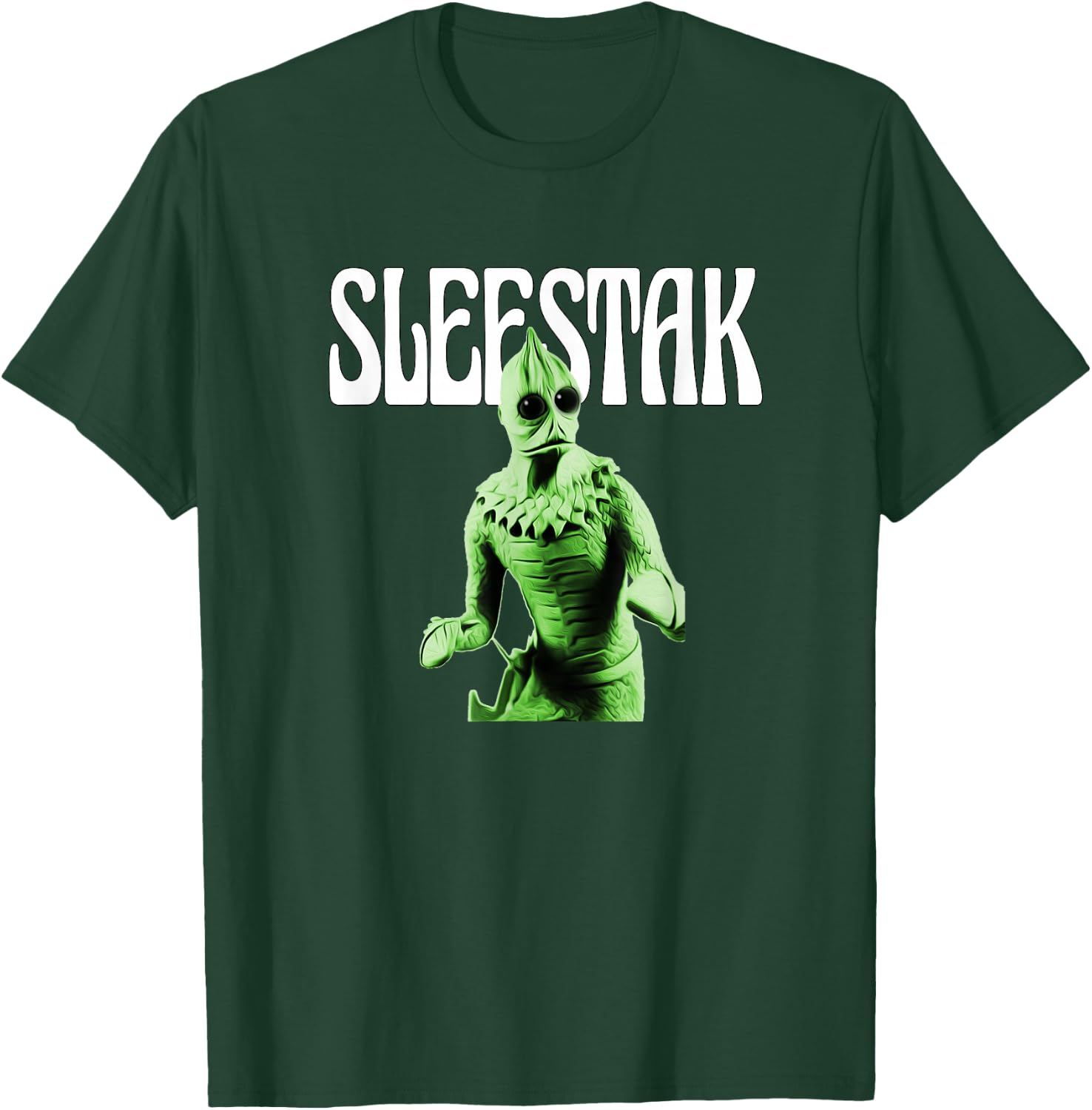 Retro Sleestak reptilian alien graphic T-Shirt - T-Shirt | Forest