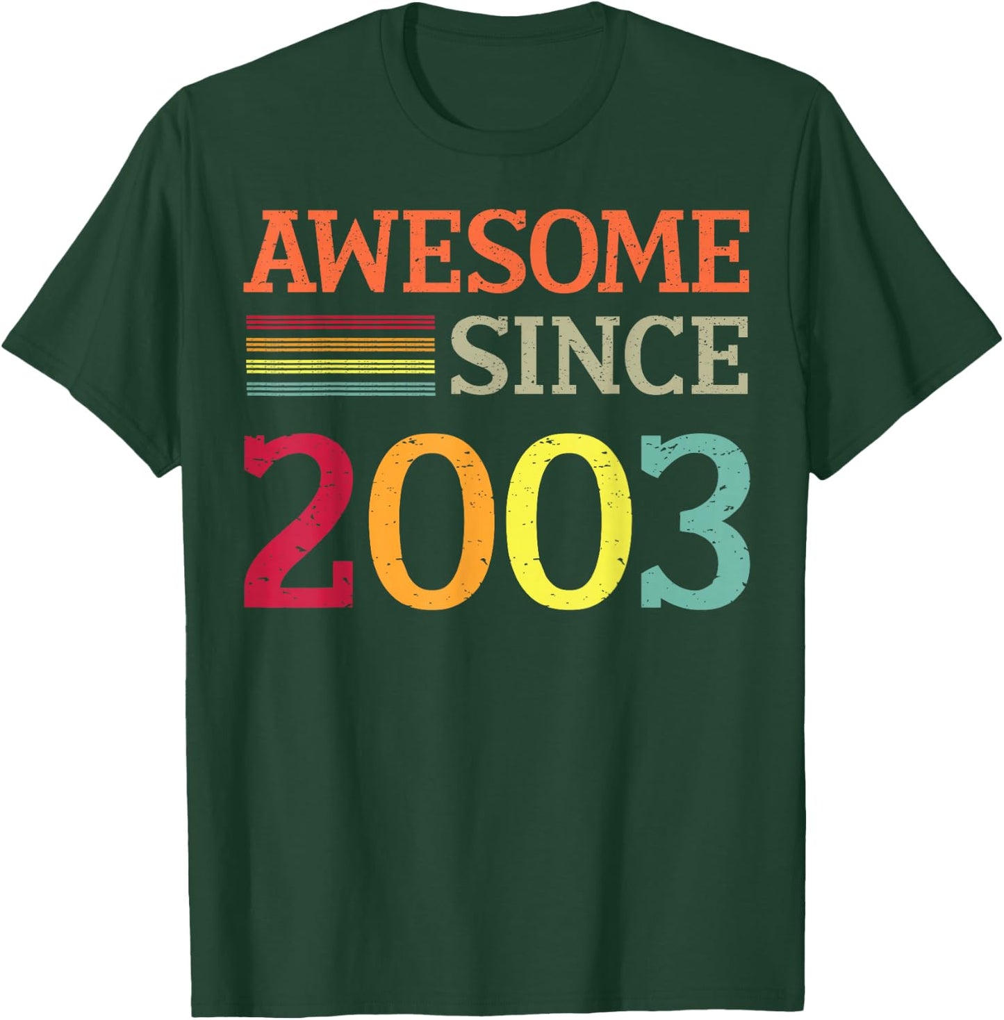 Awesome Since 2003 23th Birthday Retro Vintage T-Shirt - T-Shirt | Forest