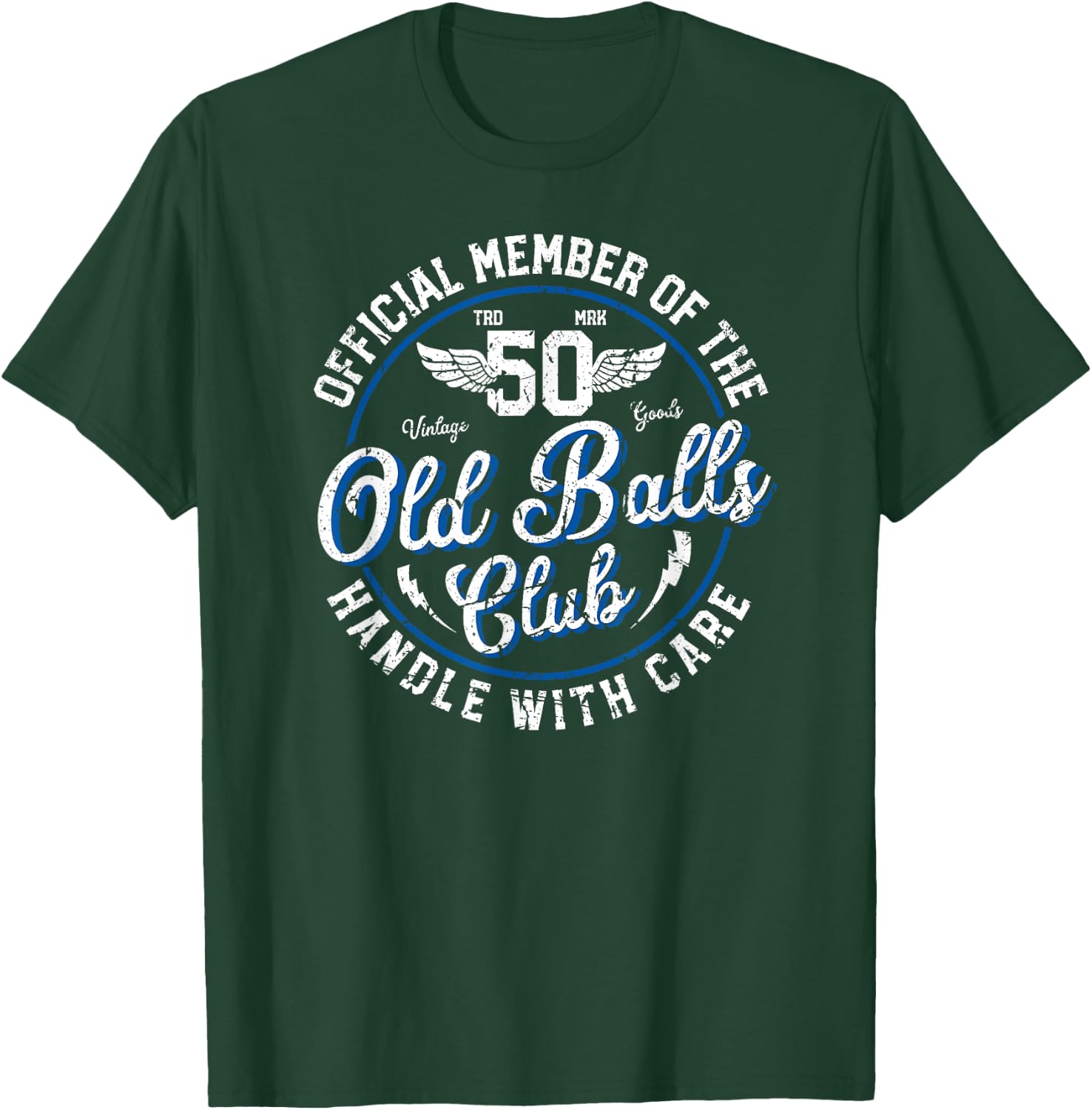 Over the Hill 50th Birthday for Old Man Birthday T-Shirt - T-Shirt | Forest