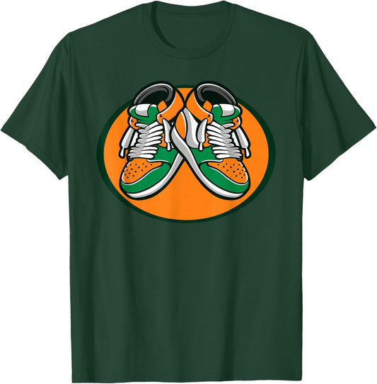 Florida AM Apparel Black Modern Casual , -Adults, Small, Short Sleeve, Basketball Cartoon T-Shirt - T-Shirt | Forest